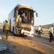 برخورد 2 اتوبوس در کرمانشاه - تصادف